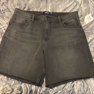 NWT Hollister 15 black wash denim high rise short